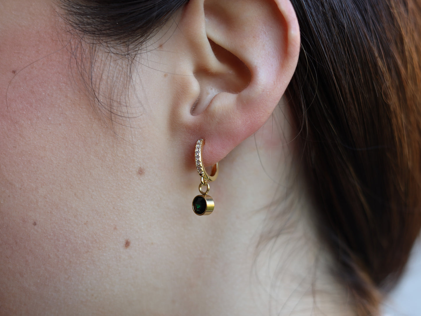 18K Gold Filled Birthstone Earring