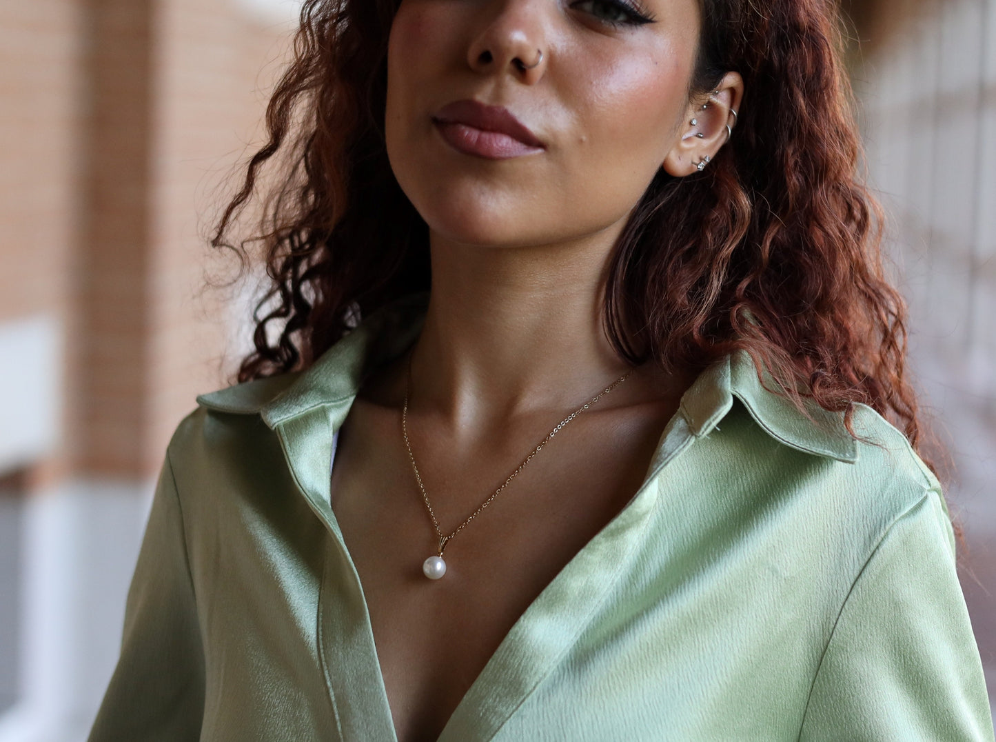18K Gold Filled Freshwater Pearl Bead Necklace