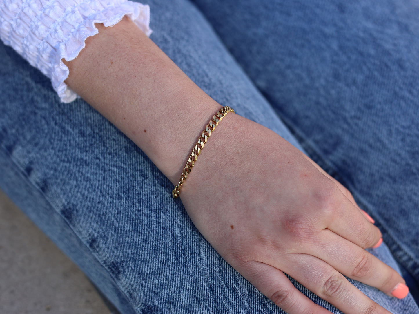 18K Gold Filled Amaro Bracelet in Adjustable Size