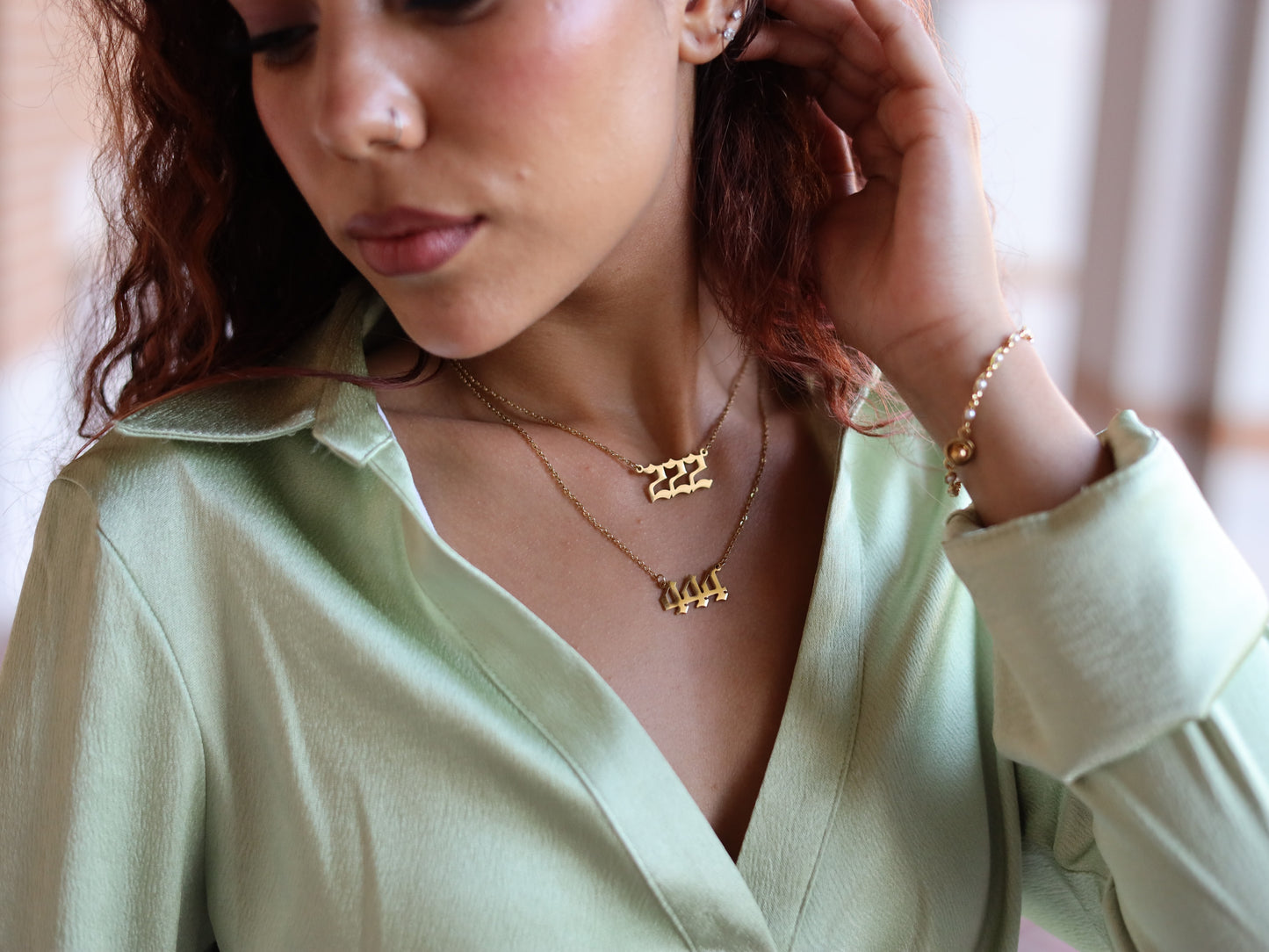 18K Gold Filled Angel Number Necklace