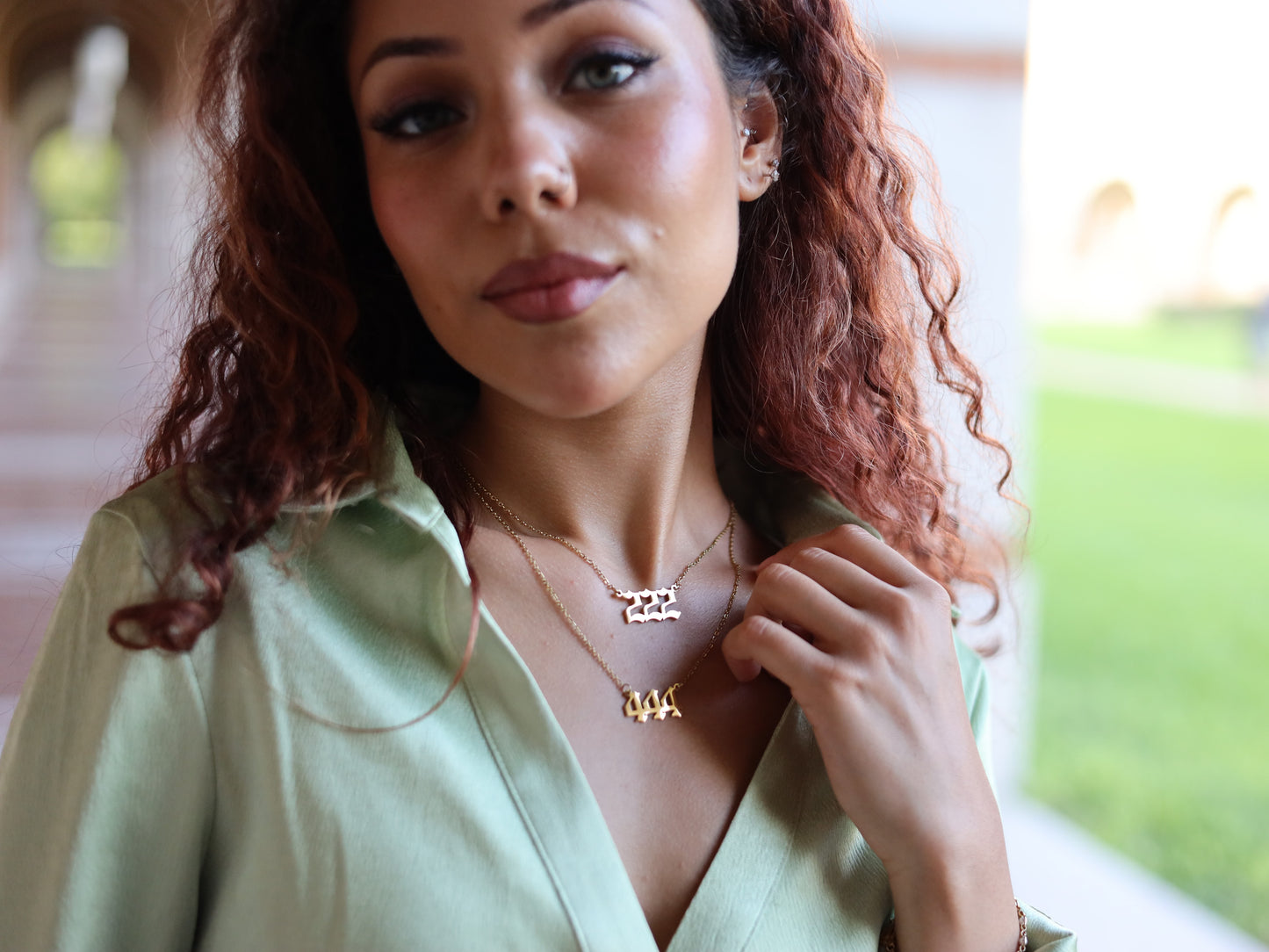 18K Gold Filled Angel Number Necklace