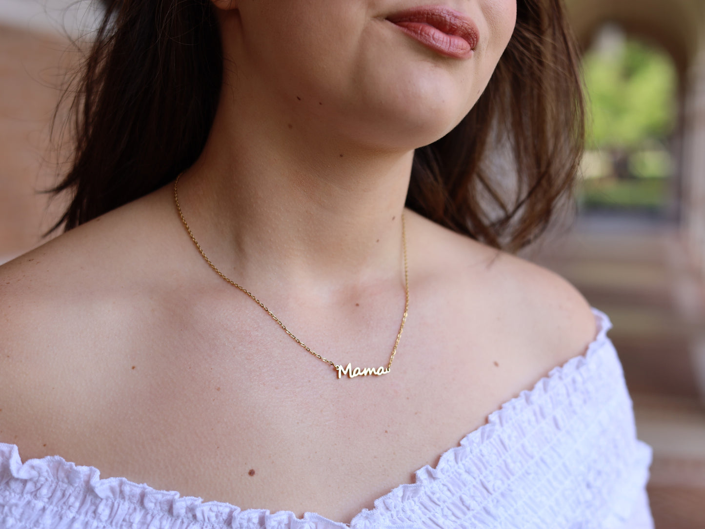 18K Gold Filled Mama Necklace