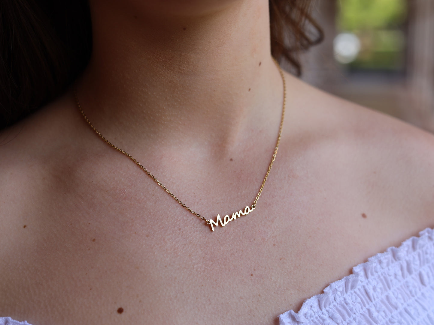 18K Gold Filled Mama Necklace