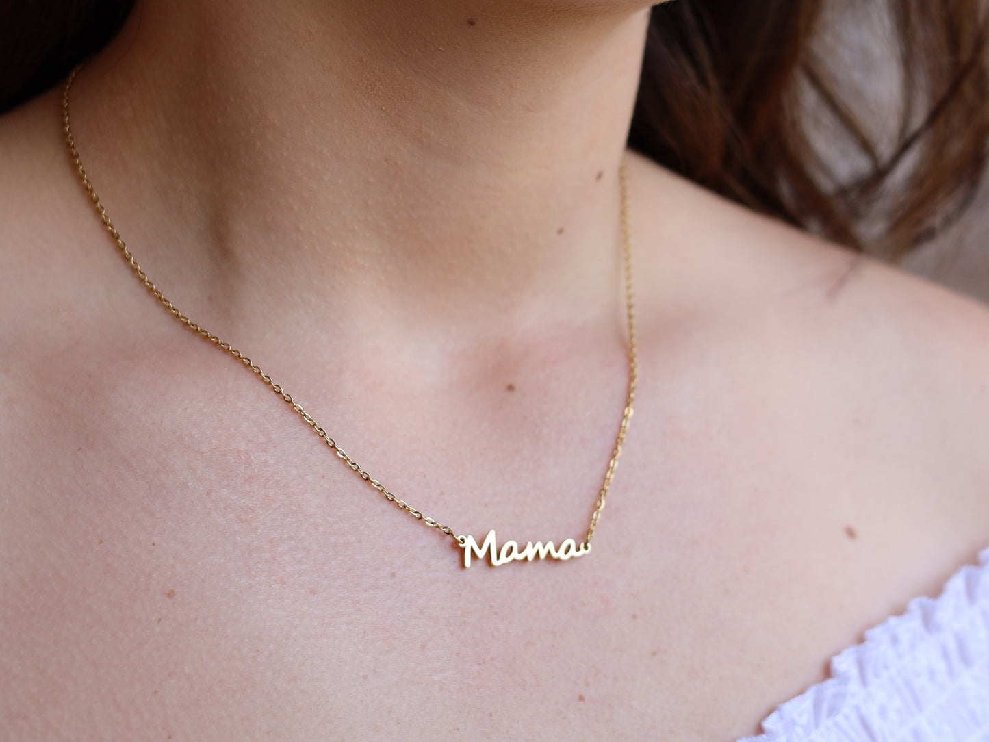 18K Gold Filled Mama Necklace