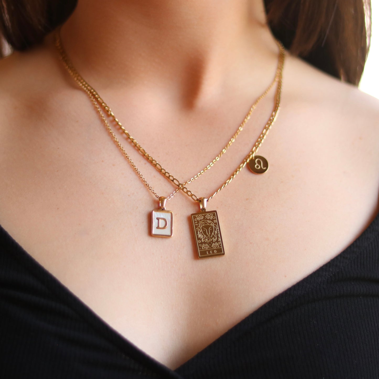 Zodiac necklace and initial necklaces are our best seller necklaces all the time.