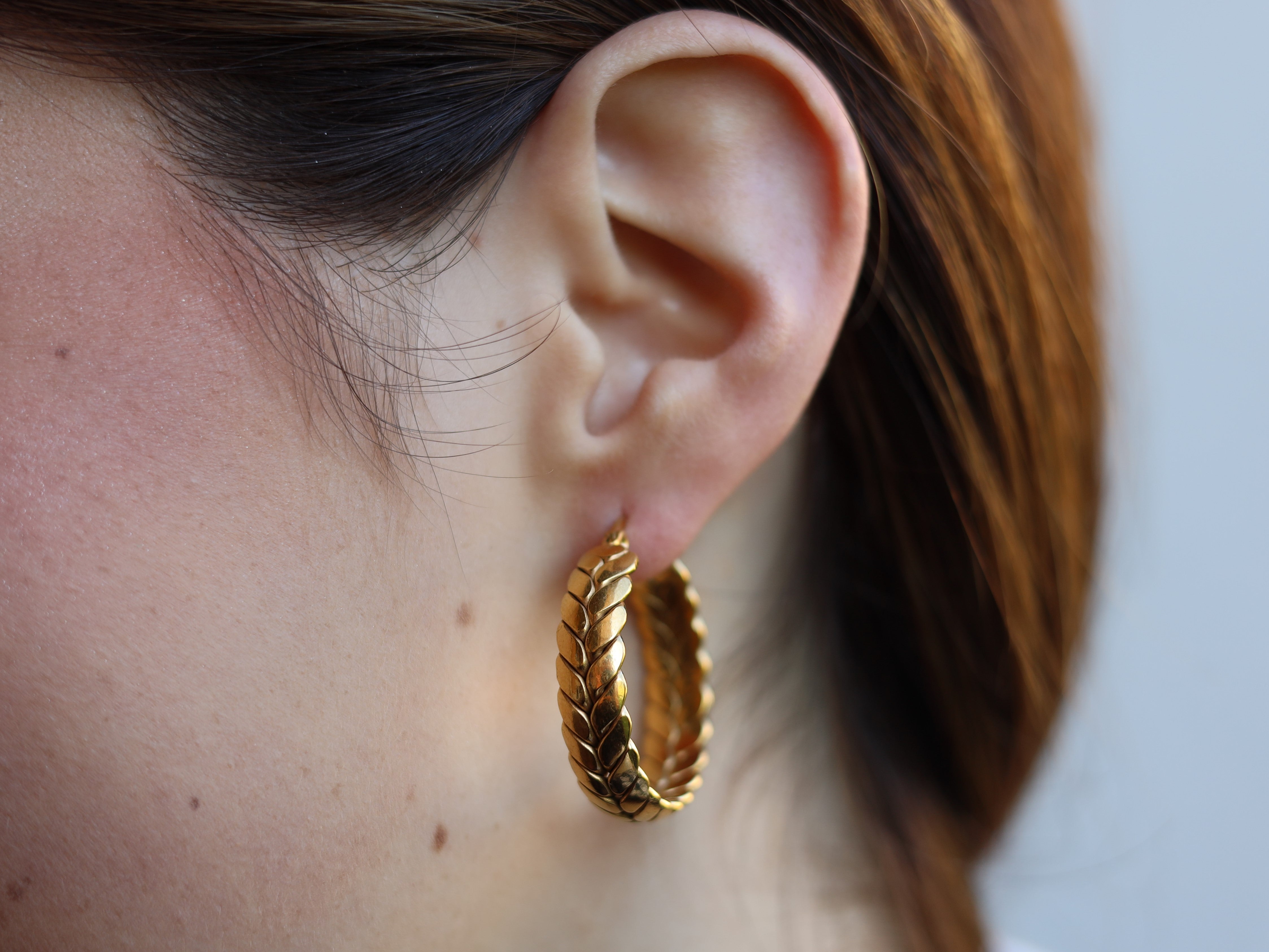 18K Large Gold Filled Hoop Earrings, Chunky Hoop Earrings,gold Filled  Hoops,big Hoop,large Hoops,hoop,gold Hoops,18kt,earring,gold Fill - Etsy