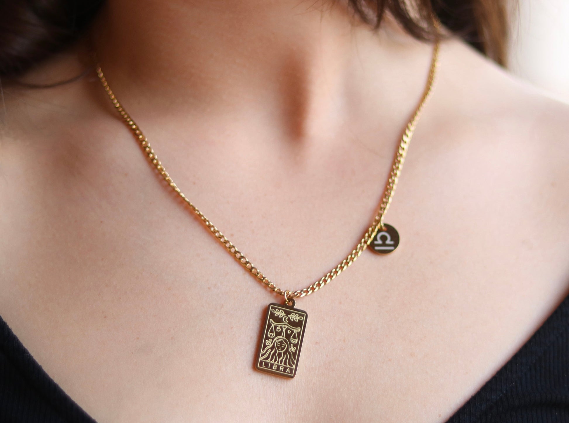 Gold Zodiac Necklace is perfect gift for birthday.
