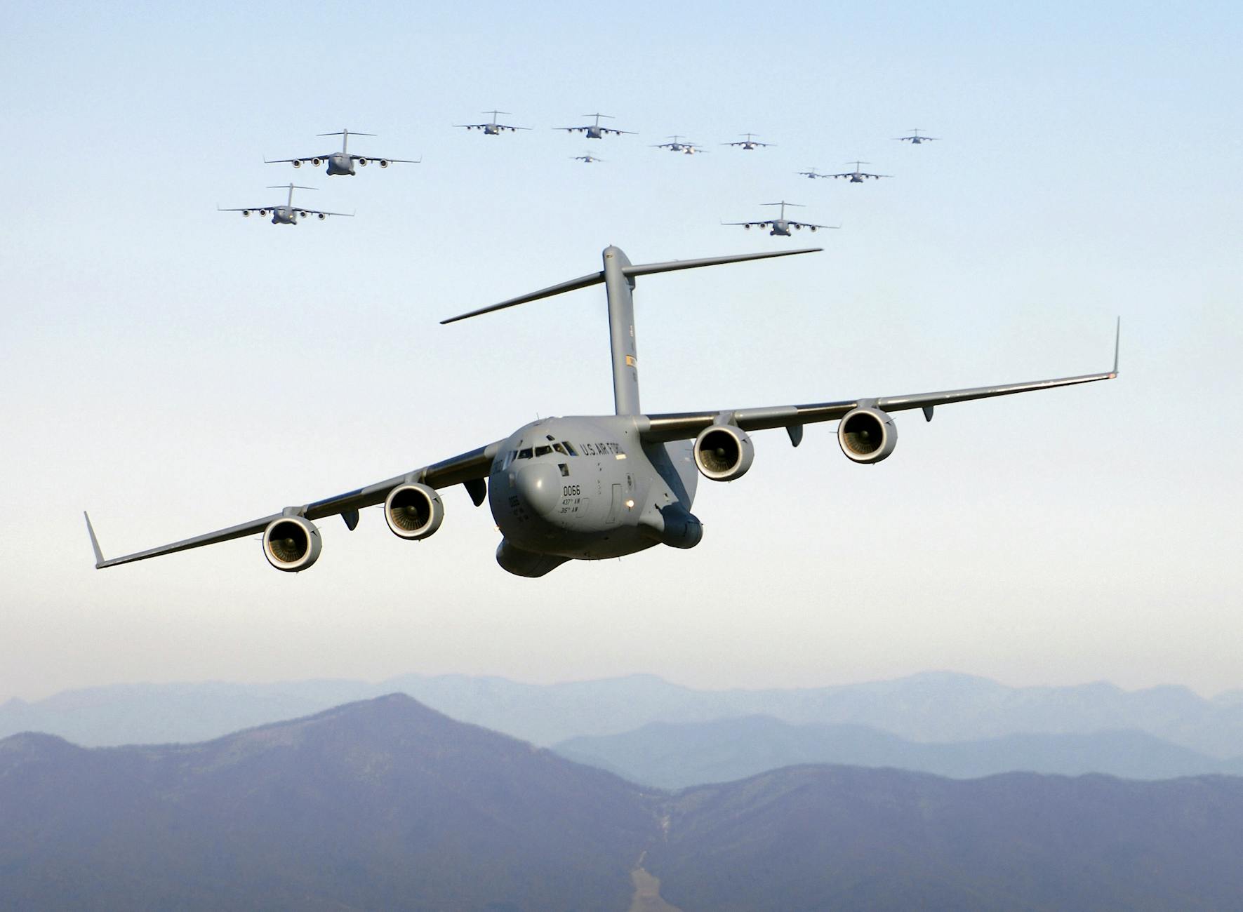 US military aircraft over Middle East