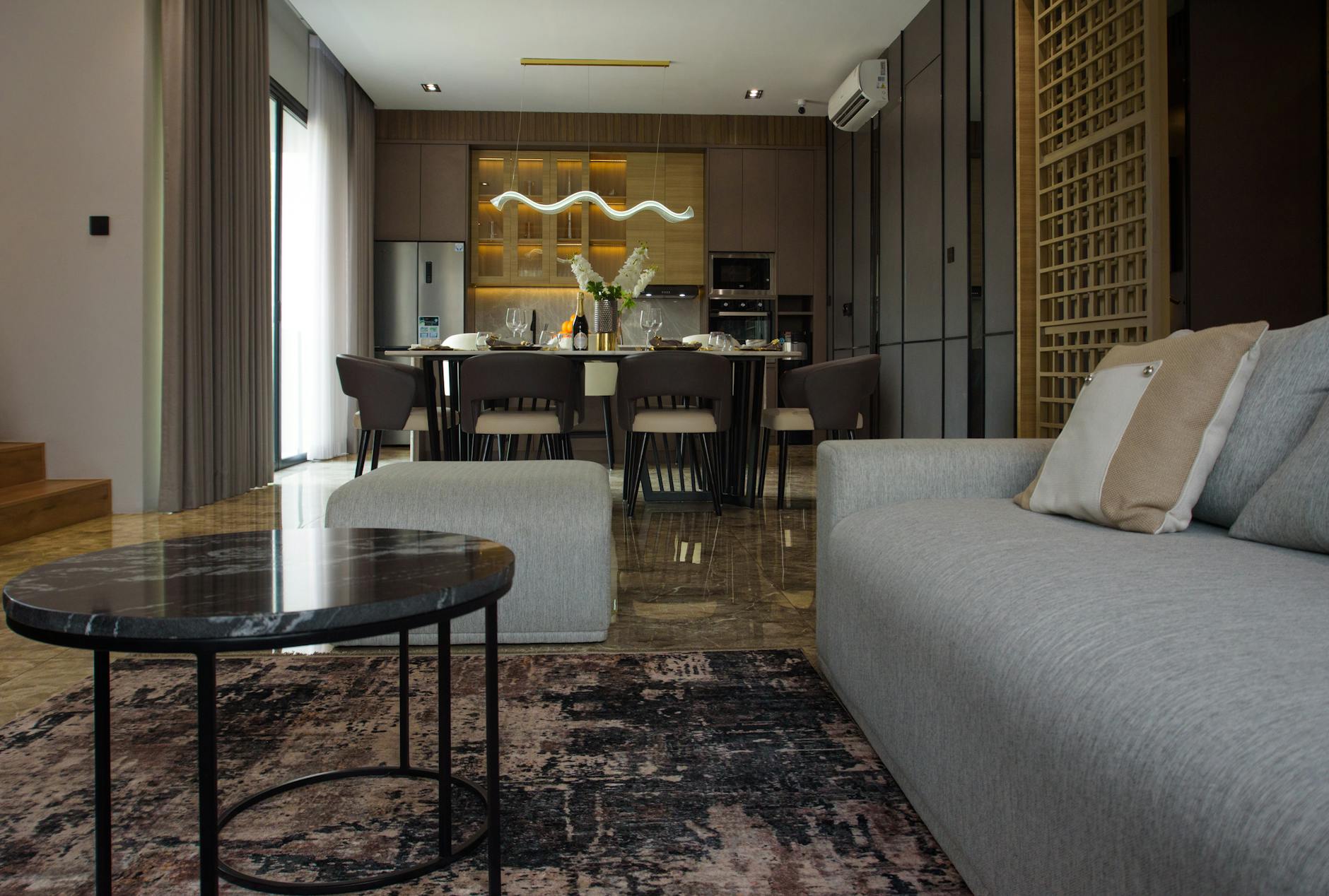 modern luxury shopping center interior
