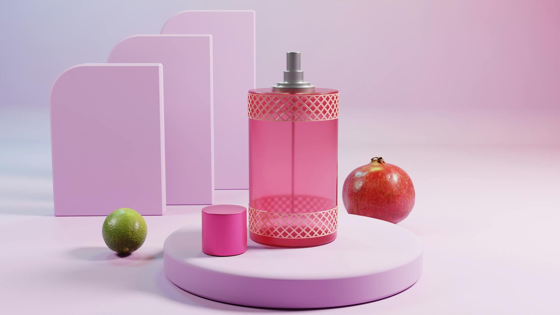perfume bottle forest flowers