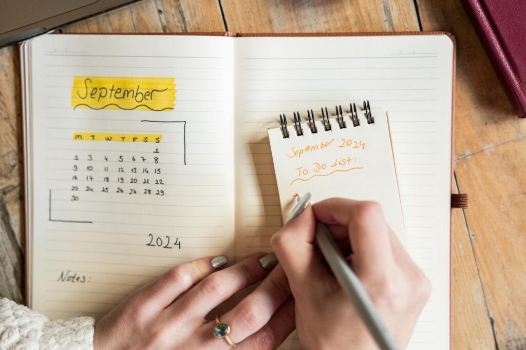 person planning career change