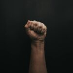 person resisting spending