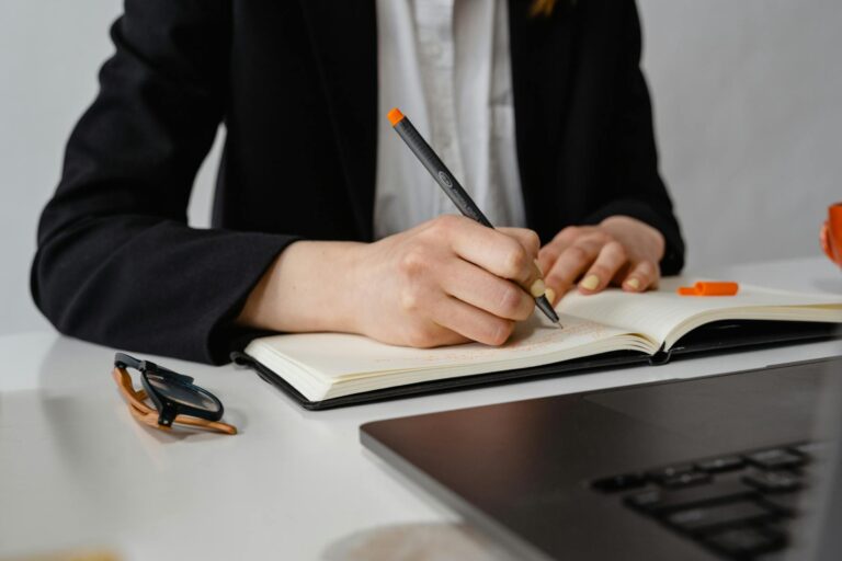 person planning career change