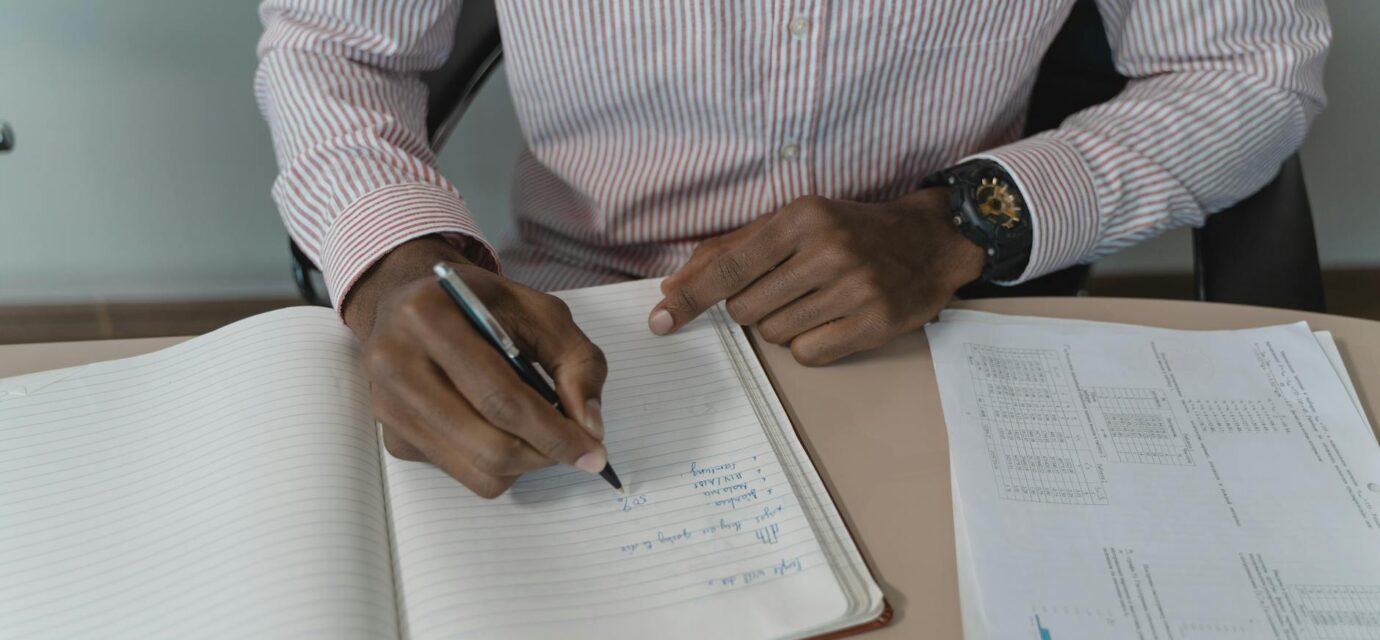 person taking career aptitude test