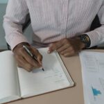 person taking career aptitude test