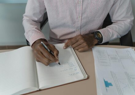 person taking career aptitude test