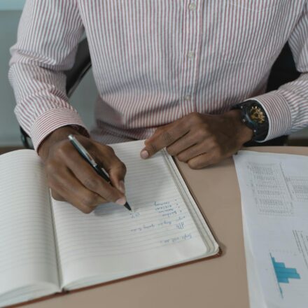 person taking career aptitude test