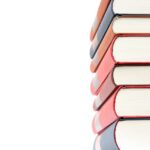 stack of biography books