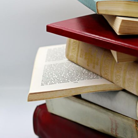stack of leadership books