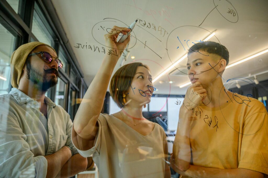 team brainstorming innovation