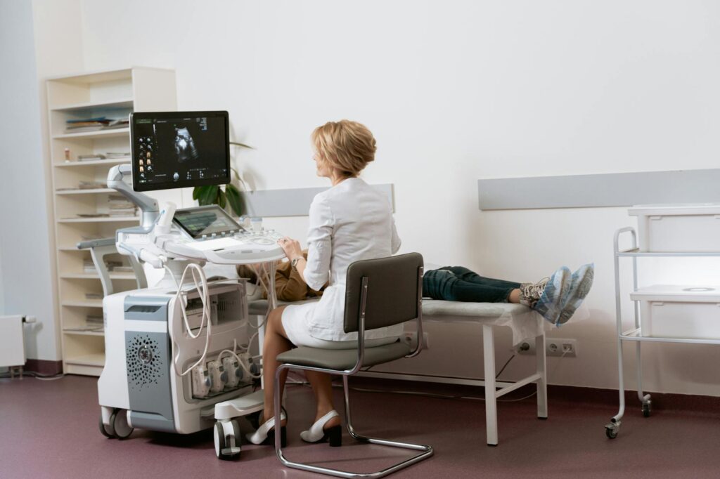 ultrasound machine in hospital