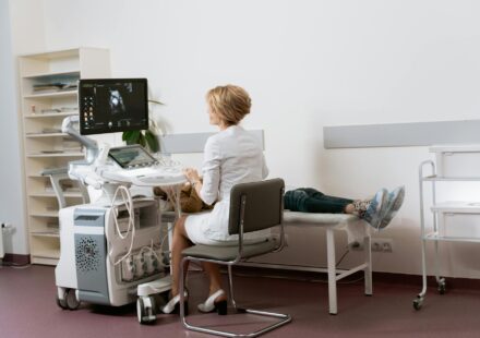 ultrasound machine in hospital